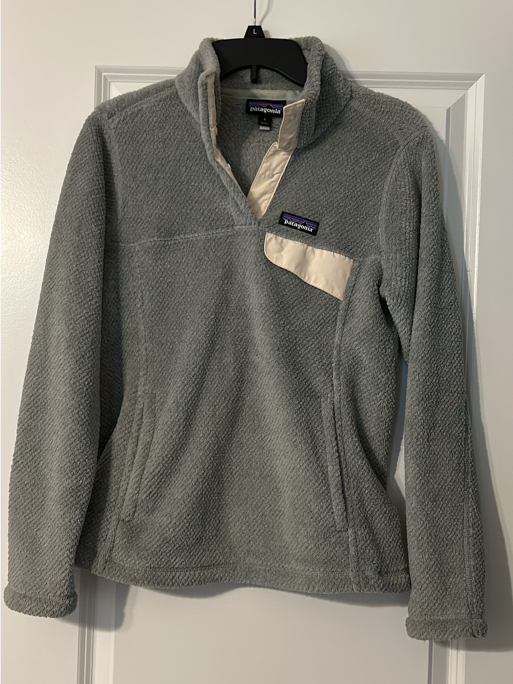 Patagonia Women’s Gray Fleece Pullover Sweater Size Small